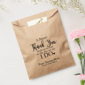 Een lieve dank u favoriete tassen, bruiloft gunste bedankzakje (Gezegeld)