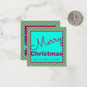 Een lieve en mini-Kaart met enveloppe Notitiekaartje (Voorkant / Achterkant in situ)