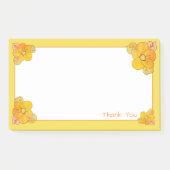 Een lieve gele dank je wel Kantoor post het notiti Post-it® Notes (Voorkant)