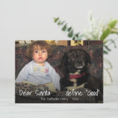 Een lieve kerstman | Grappige kerst definieert goe Feestdagenkaart (Staand voorkant)