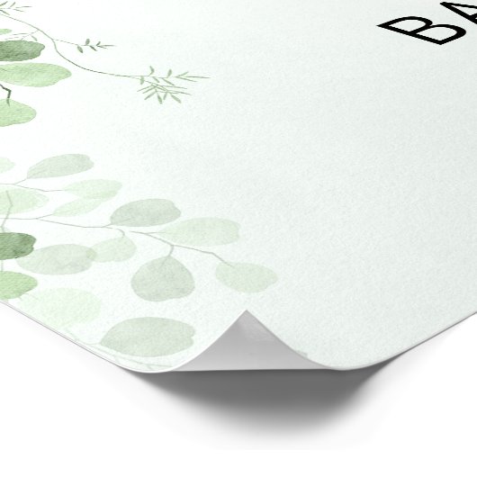 Een lieve kleine baby kleding Baby shower welkom Poster (Hoek)