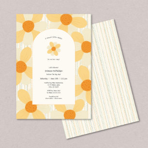 Een lieve kleine daisy meisje baby shower kaart