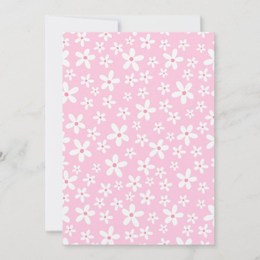 Een lieve kleine een aardbeien Baby shower Kaart (Achterkant)