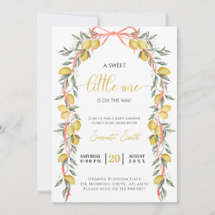 Een lieve kleine een citroen Baby shower Uitnodigi Kaart