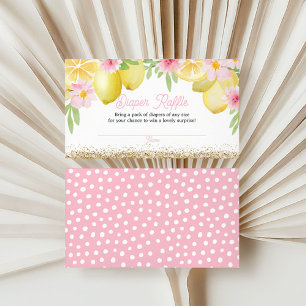 Een lieve kleine een citroen luier loterij informatiekaartje