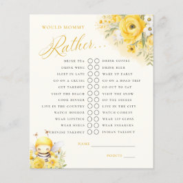 Een lieve kleine honingbij zou mama liever spel