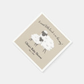 Een lieve kleine lamsbaai douche servet (Hoek)