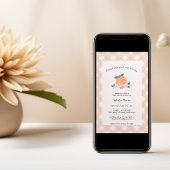 Een lieve kleine perzik | Baby Meisje Kaart