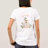 Een lieve kleine pompoen is onderweg naar het Baby T-shirt (Achterkant)