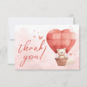 Een lieve kleine Valentijn is op de weg plat Bedankkaart (Voorkant)