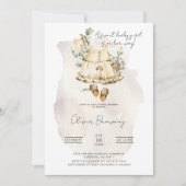 Een lieve meid | Boho babyfeest Kaart (Voorkant)