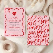 Een lieve verjaardags Valentijns babyfeestje Kaart