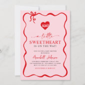 Een lieve verjaardags Valentijns babyfeestje Kaart (Voorkant)