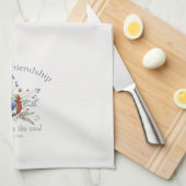 ‘Een lieve vriendschap’ Bijbelvers Waterverf Bird Theedoek (Quarter Fold)