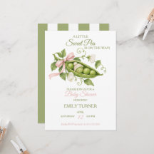 Een Lieve Zoete Erwt Baby Shower