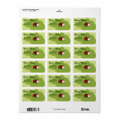 Een lieveheersbeestje etiket (Full Sheet)