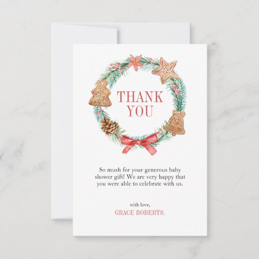 Een lieverd is onderweg Baby shower dank je Bedankkaart (Voorkant)