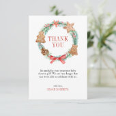 Een lieverd is onderweg Baby shower dank je Bedankkaart (Staand voorkant)