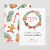 Een lieverd is onderweg Baby shower dank je Bedankkaart (Voorkant / Achterkant)