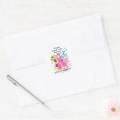 EEN LIFE-Sticker VERLENGEN 2 Ronde Sticker (Envelop)