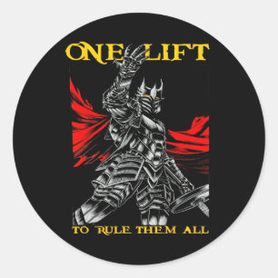 Een lift om ze allemaal te besturen Bodybuilding G Ronde Sticker