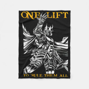 Een lift om ze allemaal te regeren Gym Gewichtheff Fleece Deken