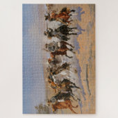 Een liggend streepje voor het hout legpuzzel (Verticaal)