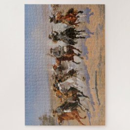 Een liggend streepje voor het hout legpuzzel