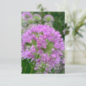 Een "Light lavender floral"-teken van Z Bedankkaart (Staand voorkant)