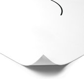 Eén lijntekening Sonnenblume Single Art Poster (Hoek)