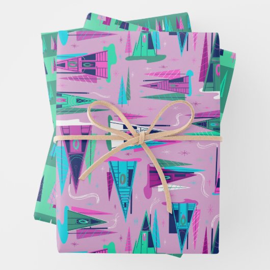 Een Lijst-cadeauverpakking voor feestdagen Inpakpapier Vel (In situ)