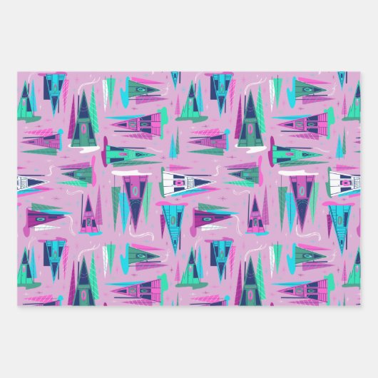 Een Lijst-cadeauverpakking voor feestdagen Inpakpapier Vel (Voorkant)