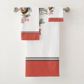 Een lijst maken Chicken It Twice Country Christmas Bad Handdoek (Insitu)