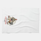 Een lijst maken Chicken It Twice Country Christmas Theedoek (Horizontaal)