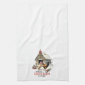 Een lijst maken Chicken It Twice Country Christmas Theedoek (Verticaal)