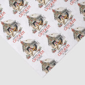 Een lijst maken Chicken It Twice Country Christmas Tissuepapier (Detail)