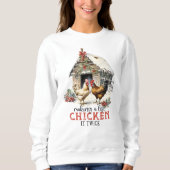 Een lijst maken Chicken It Twice Country Christmas Trui (Voorkant)