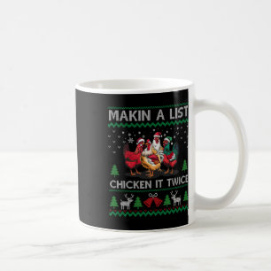 Een lijst maken Kip het twee keer Lollige Kerst  Koffiemok