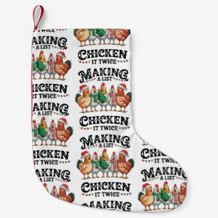 Een Lijst Maken Kip Het Tweemaal Kerstmis Xmas Kleine Kerstsok