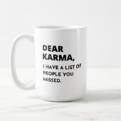 Een lijst met mensen die je hebt gemist, citeert S Koffiemok (Links)