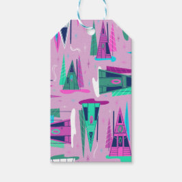 Een Lijst vakantie cadeau Label Cadeaulabel