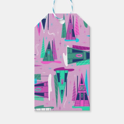 Een Lijst vakantie cadeau Label Cadeaulabel (Voorkant)