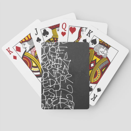 een lijst van onze jongens pokerkaarten (Achterkant)