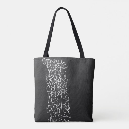 een lijst van onze jongens tote bag (Achterkant)