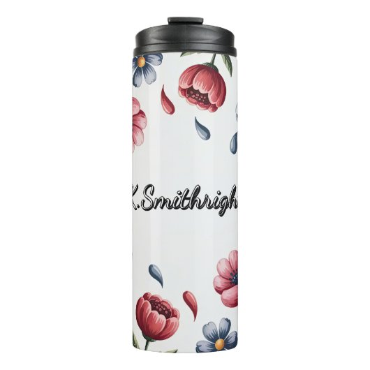 Een Lijst van rood en blauw Thermosbeker (Voorkant)