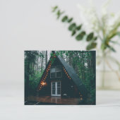 EEN LIJSTEN CABINE IN DE BOSSEN BRIEFKAARTEN (Staand voorkant)