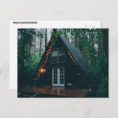 EEN LIJSTEN CABINE IN DE BOSSEN BRIEFKAARTEN (Voorkant / Achterkant)