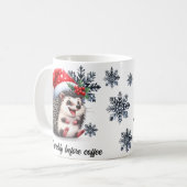 Een lil prikkelend voor de koffie kerst Mok (Voorkant links)