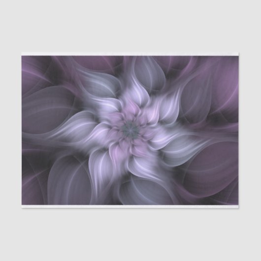 Een Lila Storm fractal Flower-weefselpapier Tissuepapier (Voorkant)