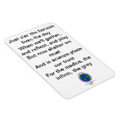 Een limerick voor liefdadigheid magneet (Rechterzijde)